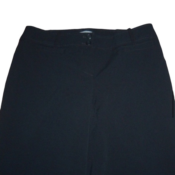LOFT (28x24) Black Marisa Cropped Crop Black Cuffed Pants - Size 0 - Picture 3 of 8